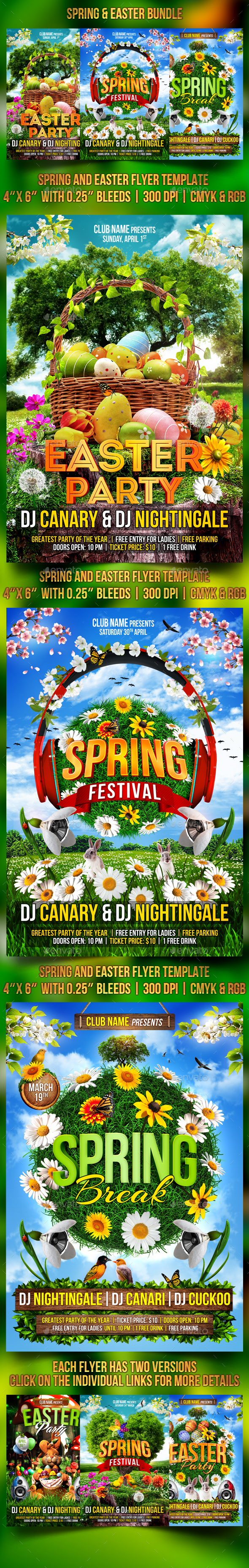 Spring and Easter Bundle - Clubs & Parties Events