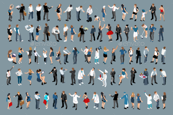 Businessmen and Business Ladies - People Characters