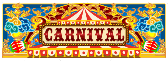 Carnival Banner with Circus Tent - Miscellaneous Vectors