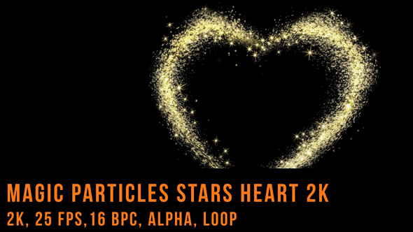 Magic Particles Stars Heart 2K