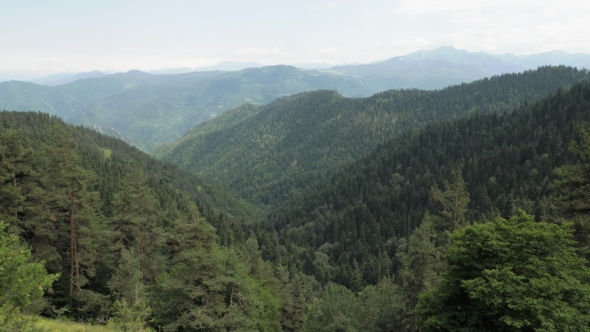 Mountains View in the Borjomi Kharagauli National Park - Georgia alt