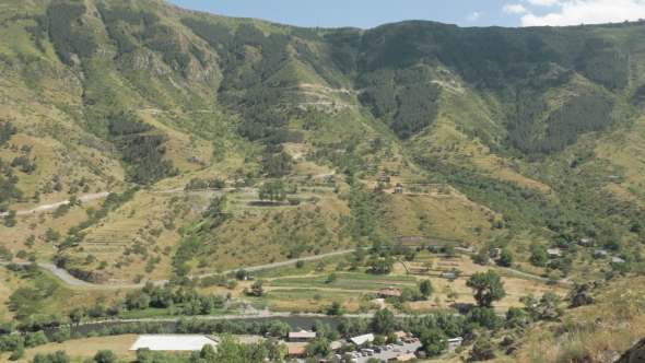 View From the Cave Monastery Vardzia - Georgia alt