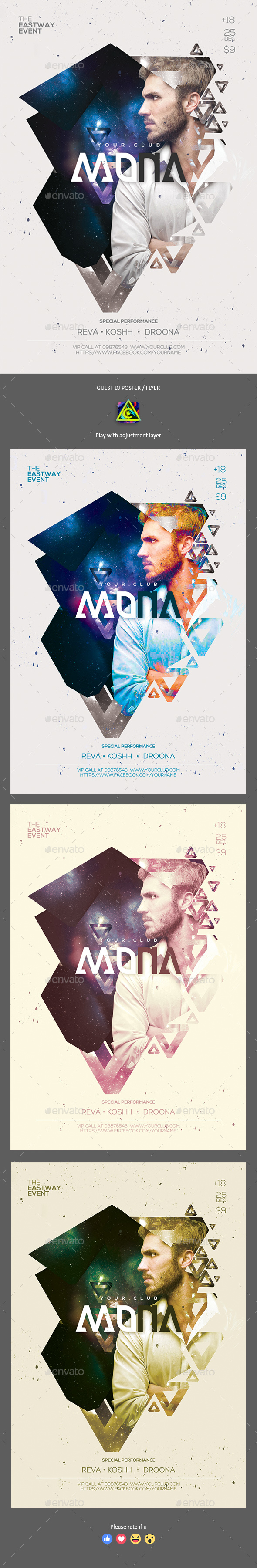 Guest Dj Party Poster / Flyer - Clubs & Parties Events
