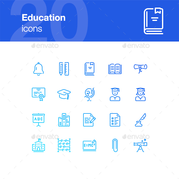 20 Education Icons - Miscellaneous Icons