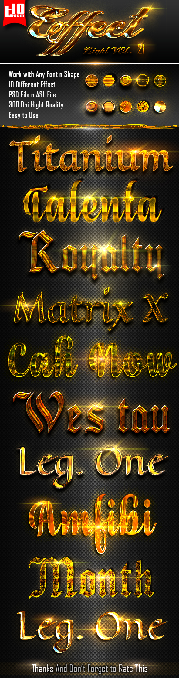 Light Text Effect 21 - Text Effects Styles