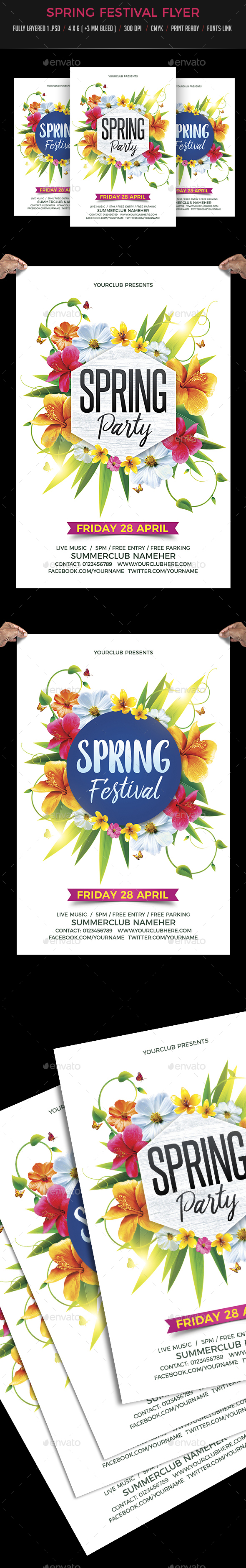 Spring Festival - Events Flyers