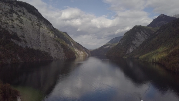 Flight Over Konigsee Lake, Berchtesgaden, Germany alt