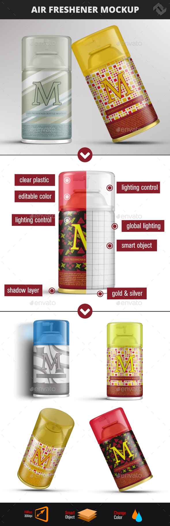 Download 250ml Air Freshener Bottle Mockup By Fusionhorn Graphicriver