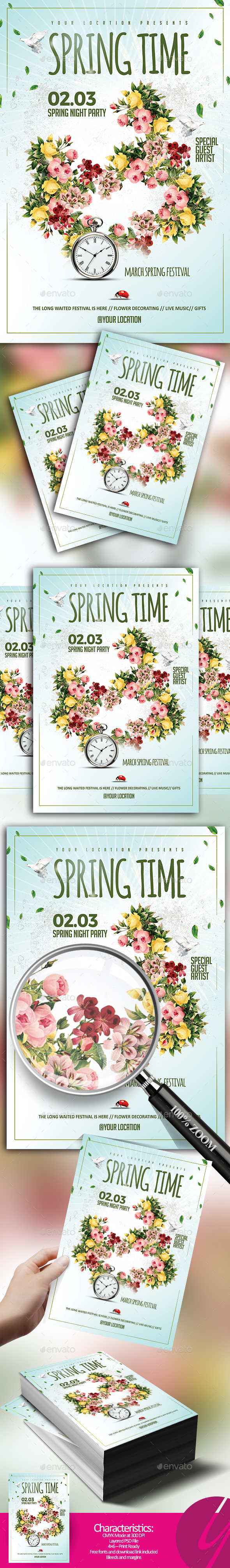 Spring Time Flyer - Holidays Events