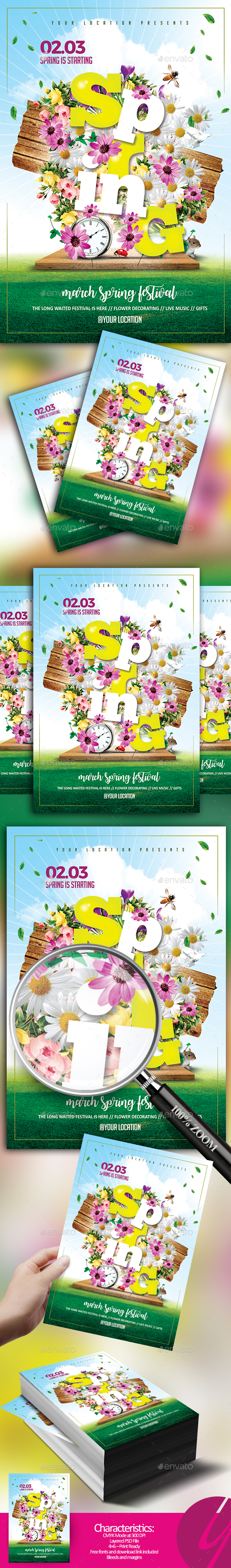 Spring is Starting Flyer - Holidays Events