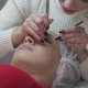 Eyelash Extension Procedure. Woman Eye with Long Eyelashes - VideoHive Item for Sale