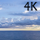 Storm Fluffy Clouds over the Sea Horizon - VideoHive Item for Sale