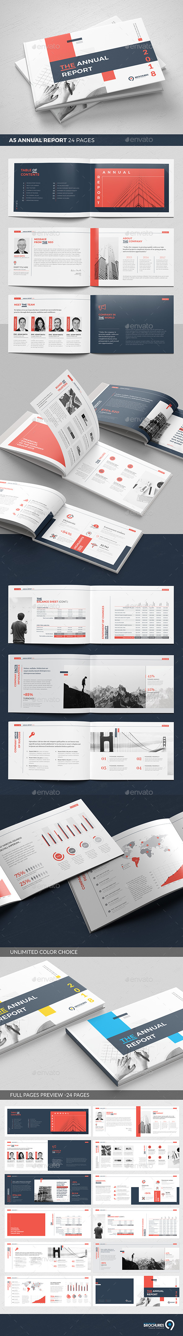 A5 Landscape Annual Report - Corporate Brochures