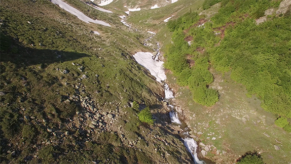 Flying Upstream over Waterfalls and Rapids