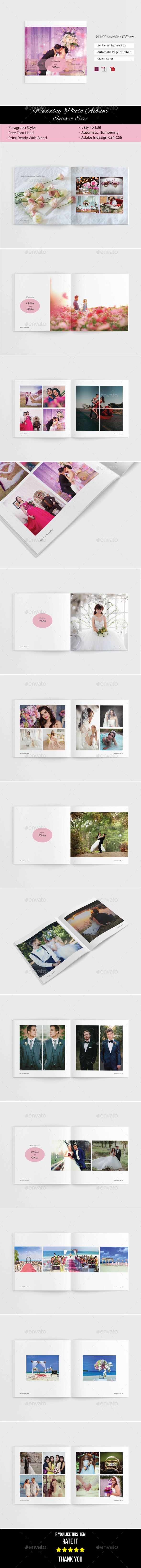 Wedding Photo Album - Photo Albums Print Templates