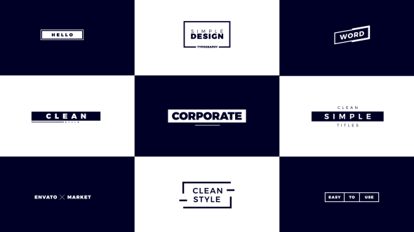 Corporate Titles - VideoHive 21458514