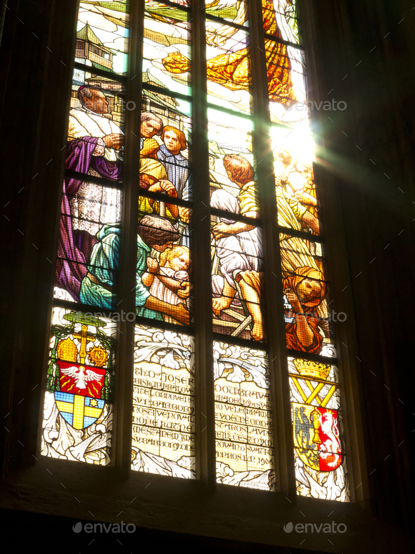 Stained glass window - Stock Photo - Images