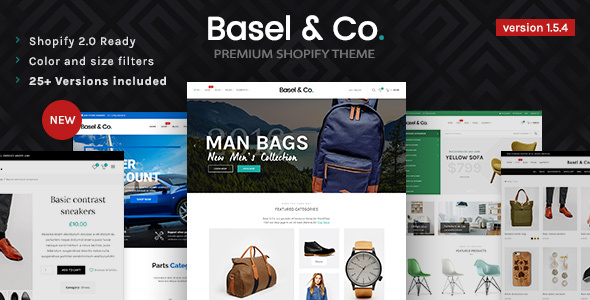 Basel - Tema de Shopify para comercio electrónico receptivo (moda, electrónica y muchos más) - Shopify eCommerce