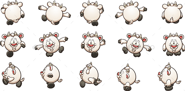 Cartoon Goat - Animals Characters