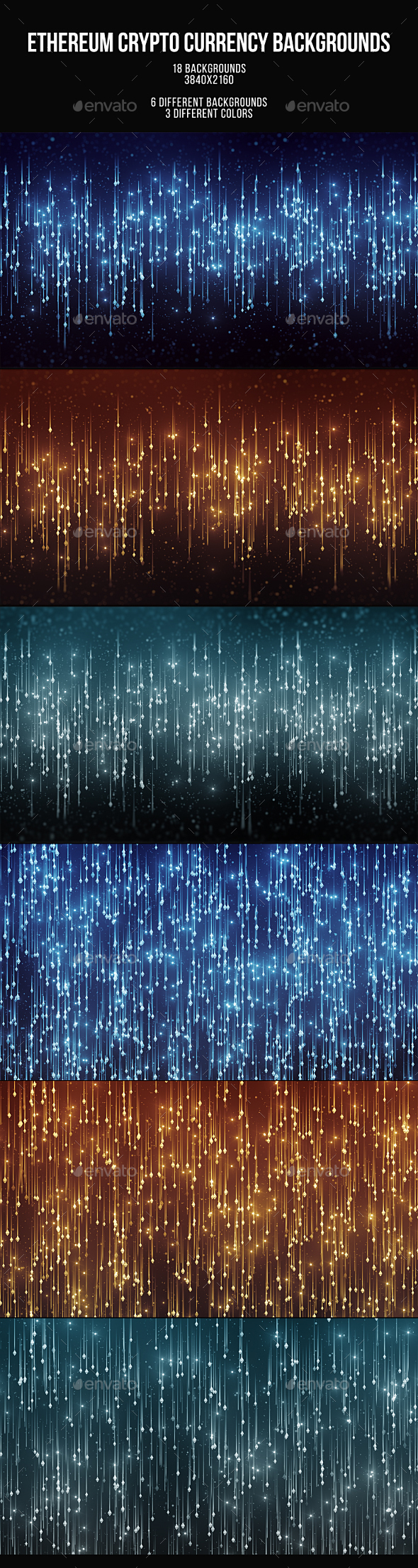 Ethereum Crypto Currency Backgrounds - Abstract Backgrounds