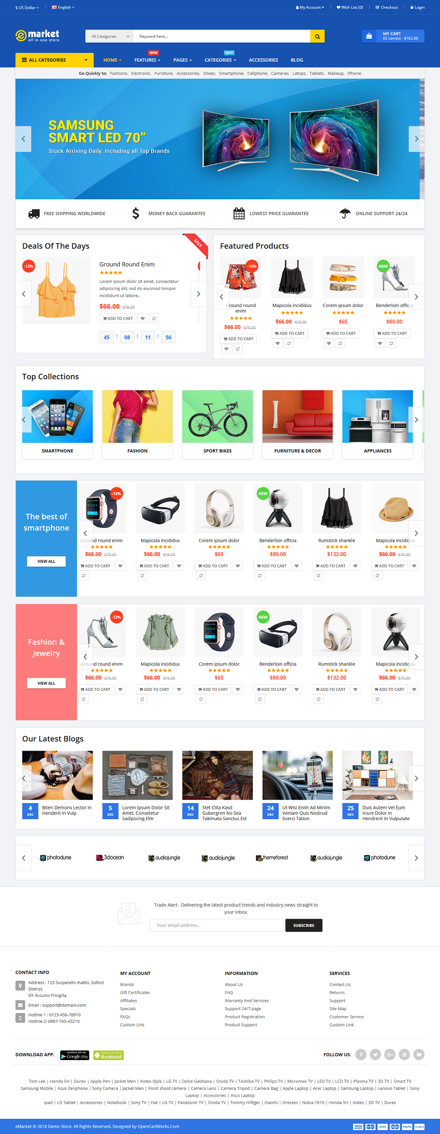 eMarket - Creative Responsive MultiPurpose HTML 5 Template (Mobile ...