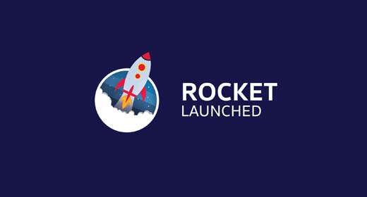 Rocket Launched Logo
