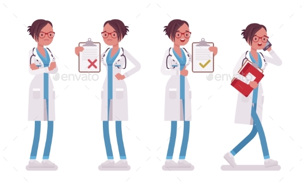 Female Doctor at Work - Health/Medicine Conceptual