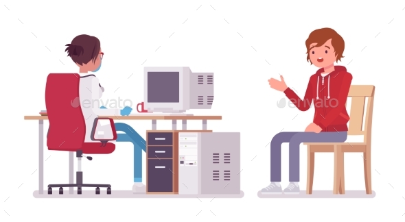 Female Doctor Therapist and Patient - Health/Medicine Conceptual