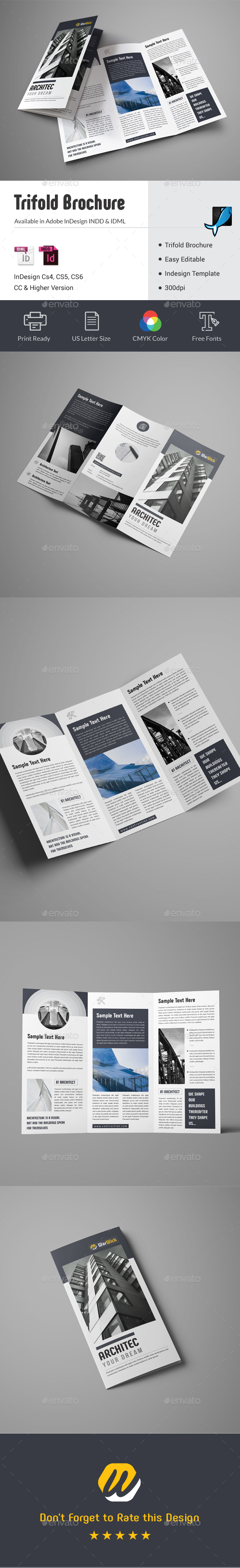 Architecture Trifold Brochure - Corporate Brochures