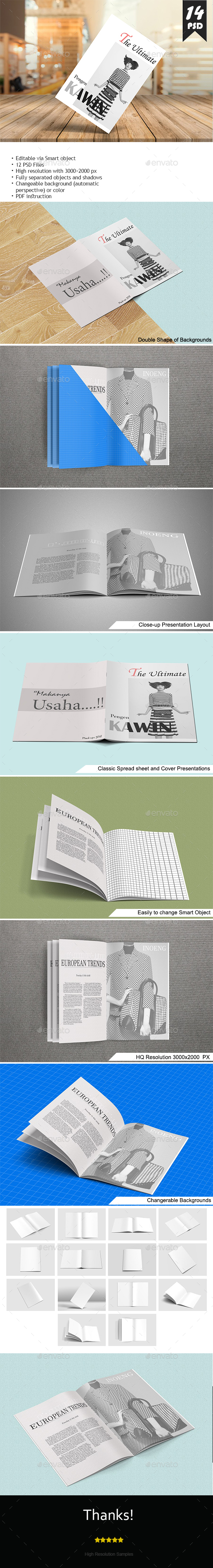 A4 Bifold Brochure Mockups - Brochures Print