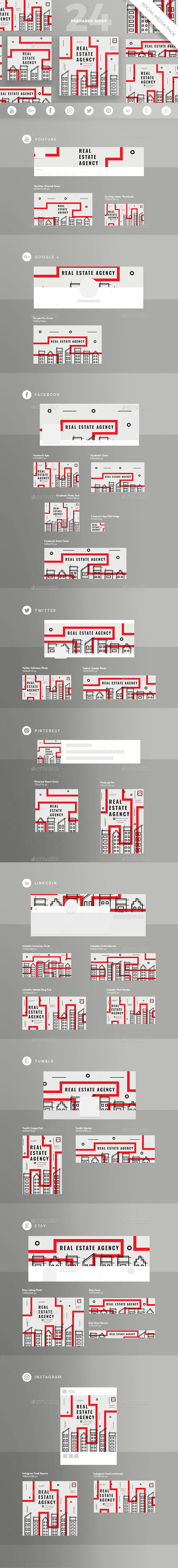 Real Estate Agency Social Media Pack - Miscellaneous Social Media