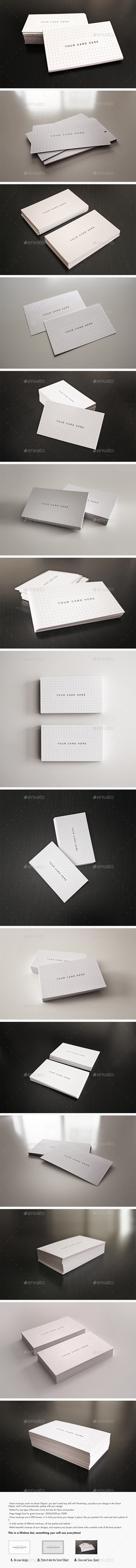 Elegant Business Card - Flyer Mock-ups Bundle - Business Cards Print