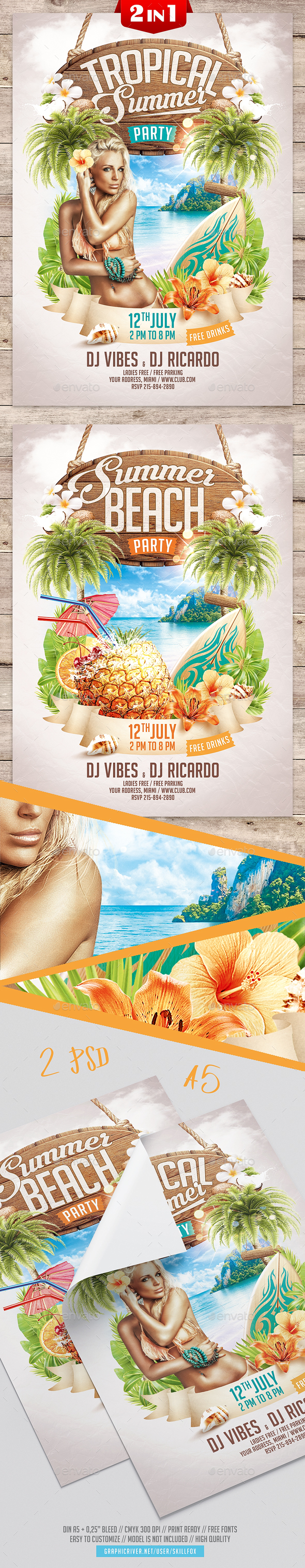 Summer Party Flyer - Events Flyers