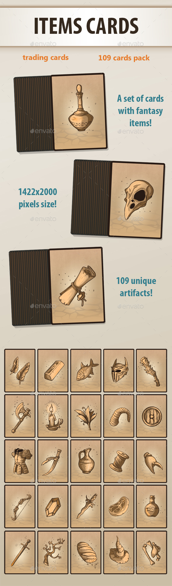 Items Cards - Miscellaneous Game Assets