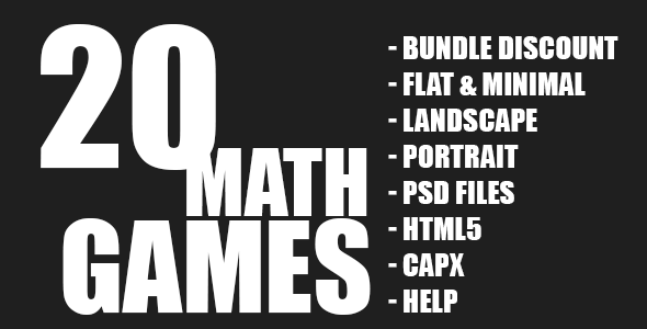 20 Math Games - CodeCanyon 21463431