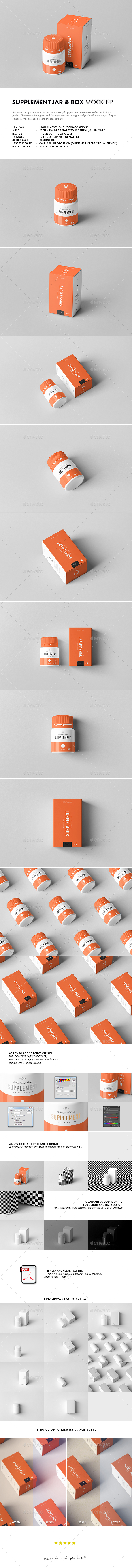 Supplement Jar & Box Mock-Up 10 - Miscellaneous Packaging