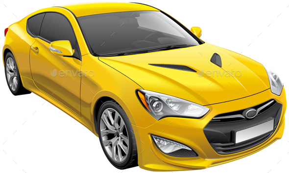 Korean Sports Coupe - Man-made Objects Objects