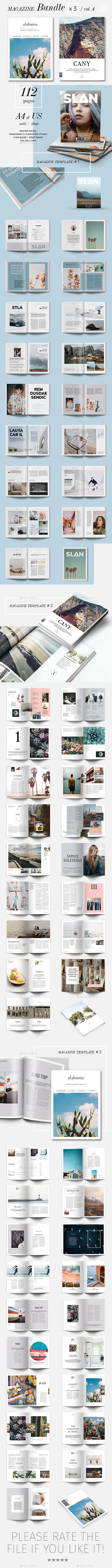 Magazine Template Bundle 04 - Magazines Print Templates