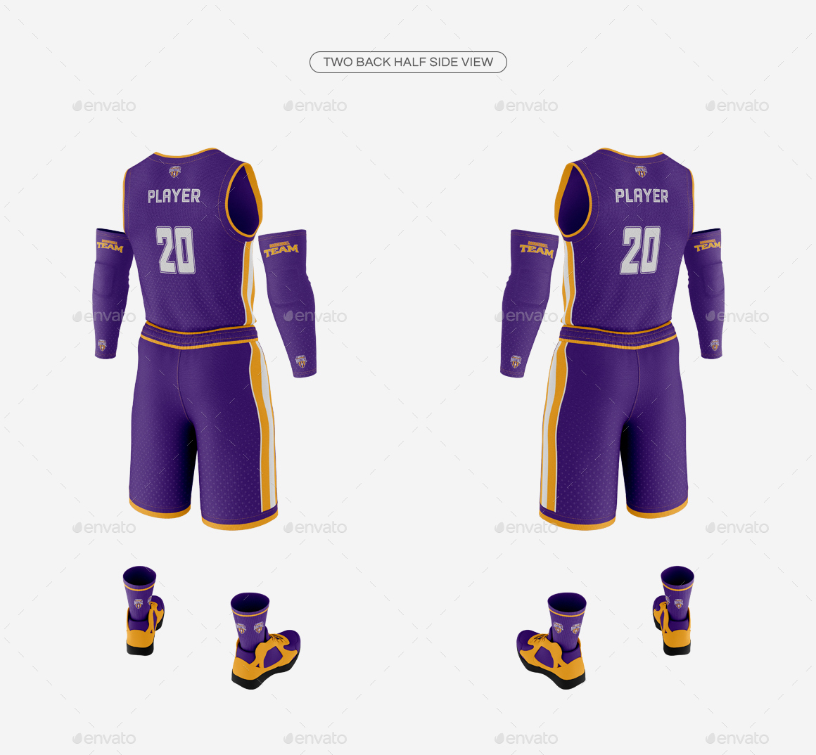 Download 18+ Basketball Uniform Mockup Back Half Side View Gif ...