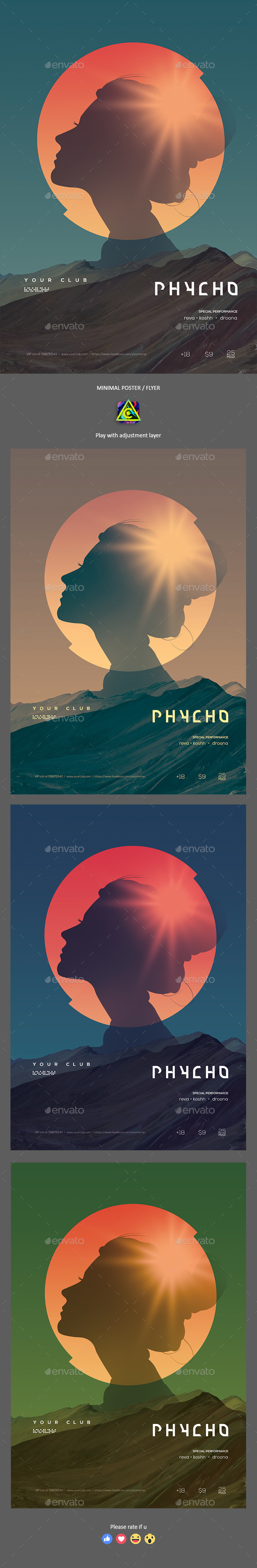 Minimal Party Poster / Flyer - Clubs & Parties Events