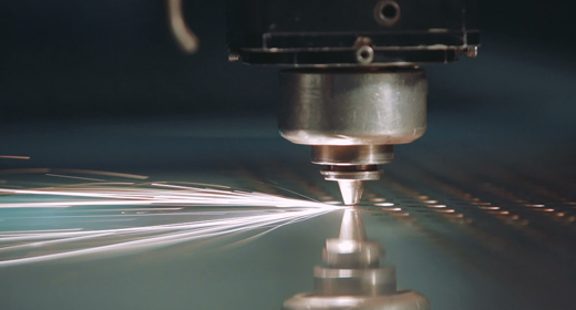 CNC Laser Metal Sparks