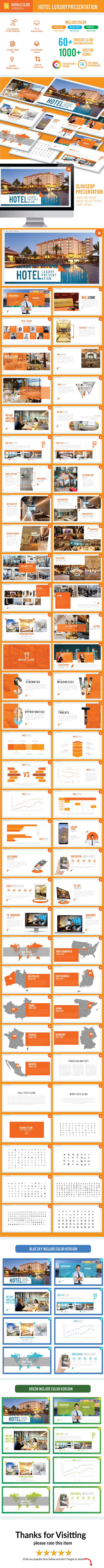 Hotel Luxury - Google Slide Presentation Template - Google Slides Presentation Templates