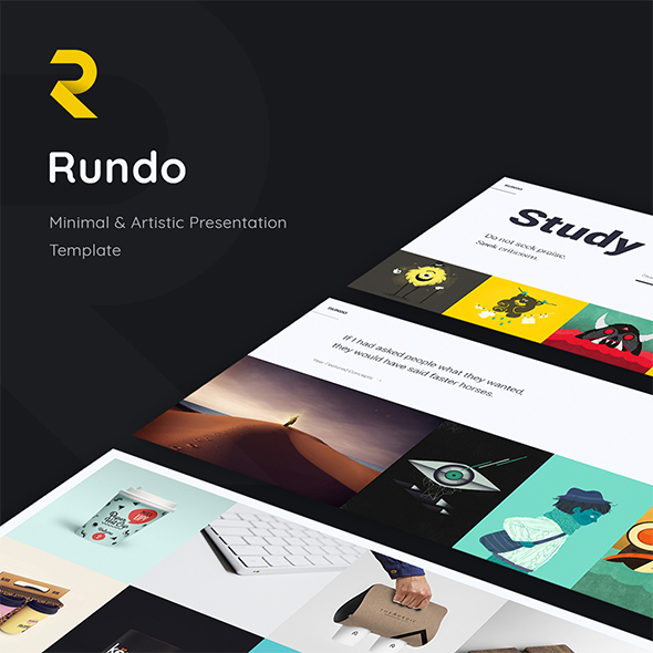 Rundo. Minimal & Creative Template (Google Slide) - Google Slides Presentation Templates