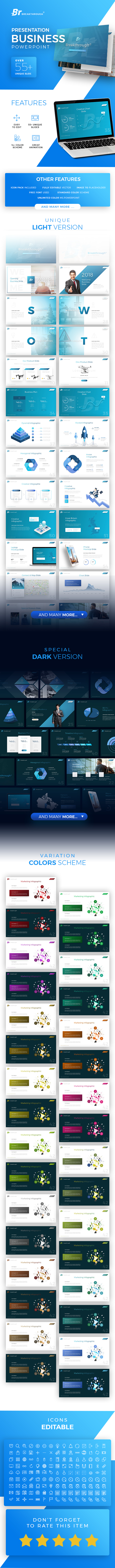 Breakthrough - Business Powerpoint Template - Business PowerPoint Templates