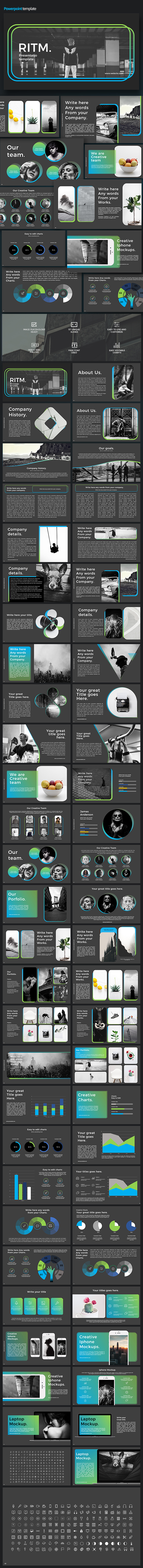 Ritm Powerpoint Template - PowerPoint Templates Presentation Templates