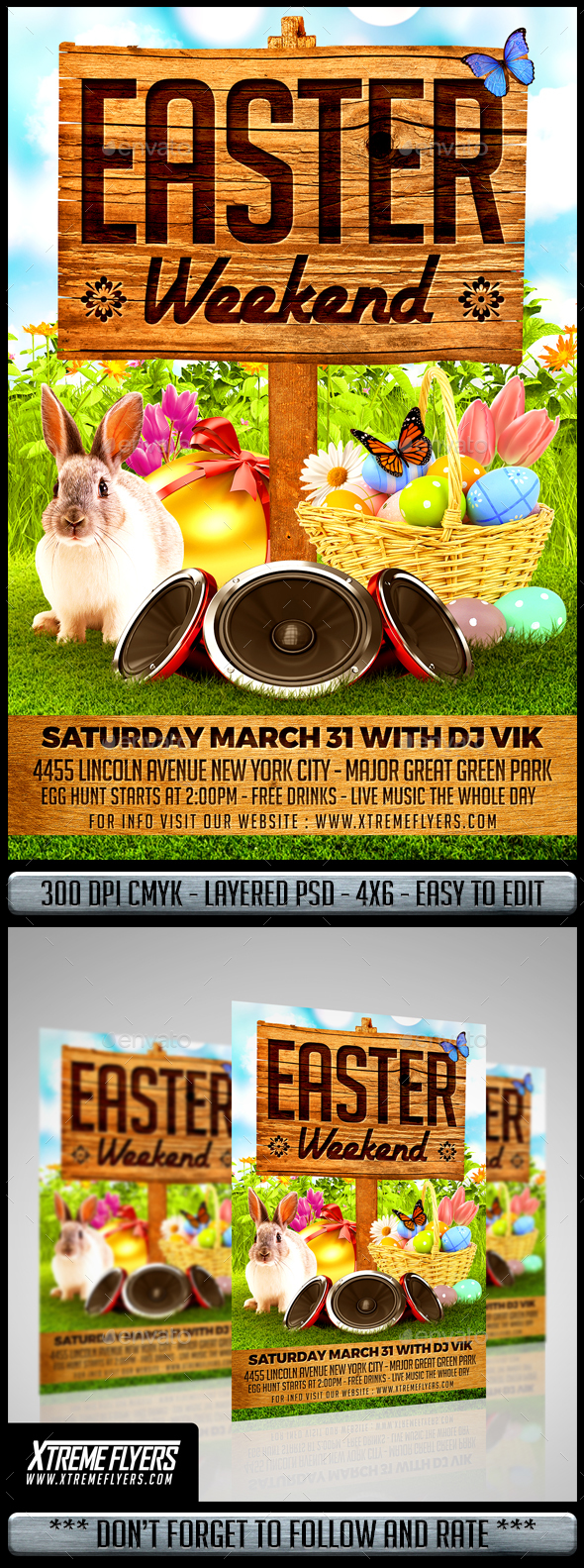 Easter Flyer - Holidays Events
