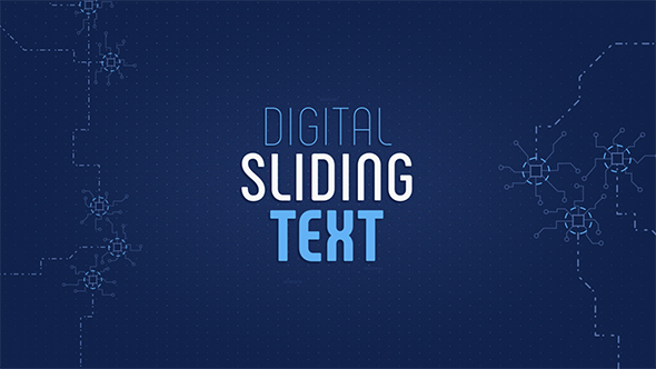Digital Sliding Text - VideoHive 21468107