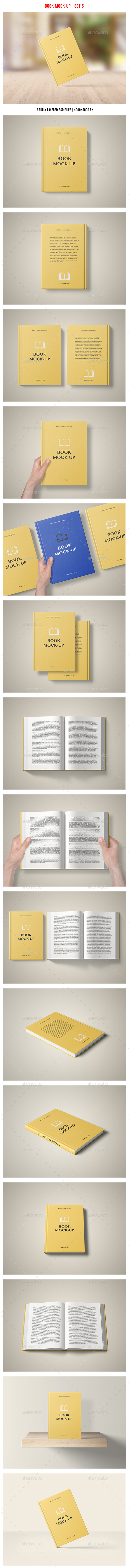 Book Mockup - Set 3 - Books Print