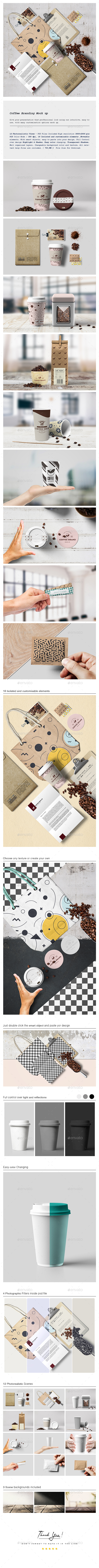 Coffee Branding Mock up - Stationery Print