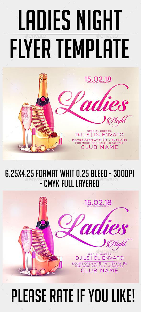 Ladies Night Flyer Template - Events Flyers